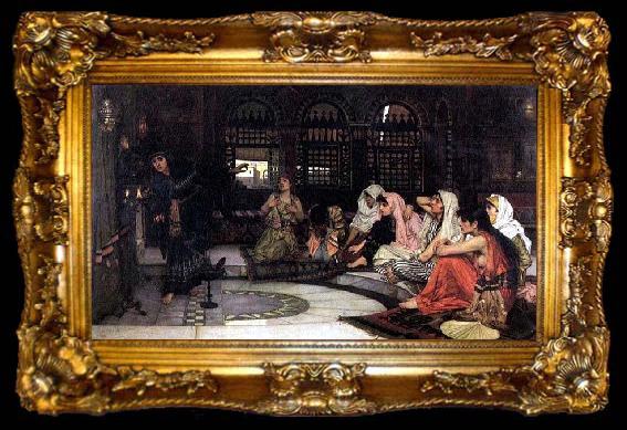 framed  John William Waterhouse Consulting the Oracle, ta009-2